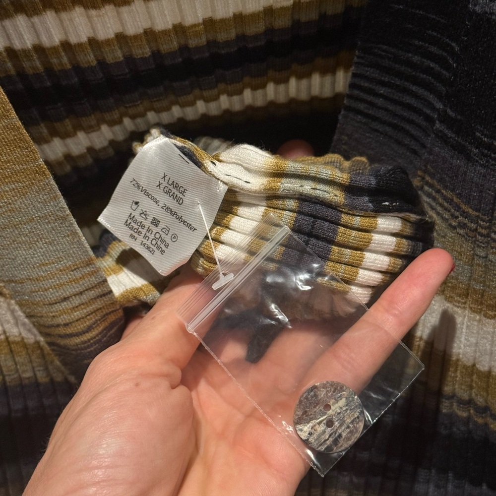 Live The Process Multicolor Striped Cardigan - image 4